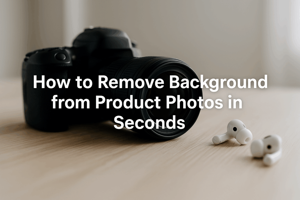 Remove Background from Product Photos Free & Fast
